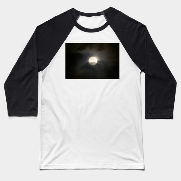 Supermoon Baseball T-Shirt by GP1746